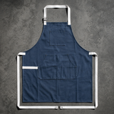 VEYUNA Meal Prep Apron – Azure Blue, Adjustable Straps & Utility Pockets