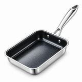 VEYUNA Compact Egg Pan – Hybrid Nonstick Square Frying Pan for Omelets & Breakfast