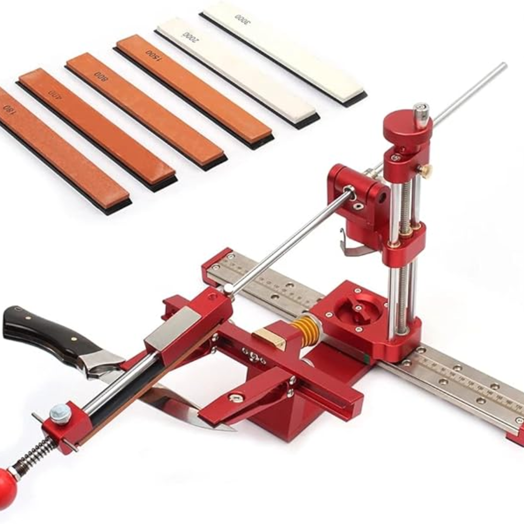 VEYUNA Knife Sharpener – 360° Adjustable, 6 Whetstones for Food Prep