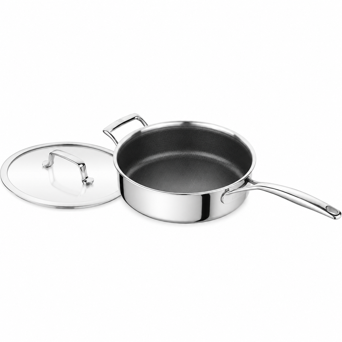 VEYUNA 10-Piece Stainless Steel Cookware Set - Food Prep Pots & Pans