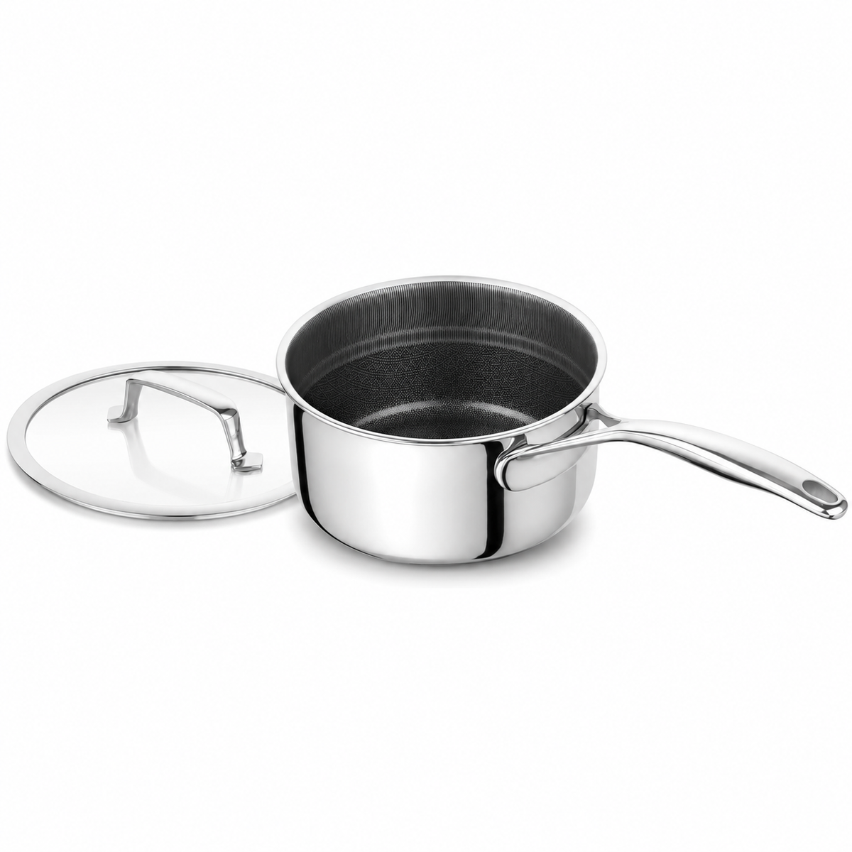 VEYUNA 10-Piece Stainless Steel Cookware Set - Food Prep Pots & Pans