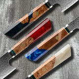 VEYUNA Kiritsuke Knife Collection – Premium Damascus Steel Food Prep Knife