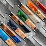VEYUNA Kiritsuke Knife Collection – Premium Damascus Steel Food Prep Knife
