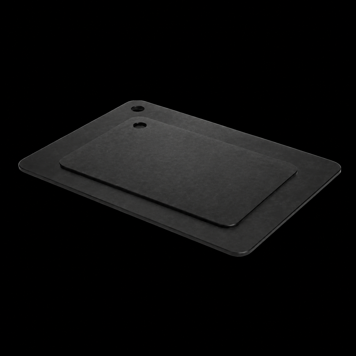 VEYUNA Black Recycled Paper Cutting Board Set of 2