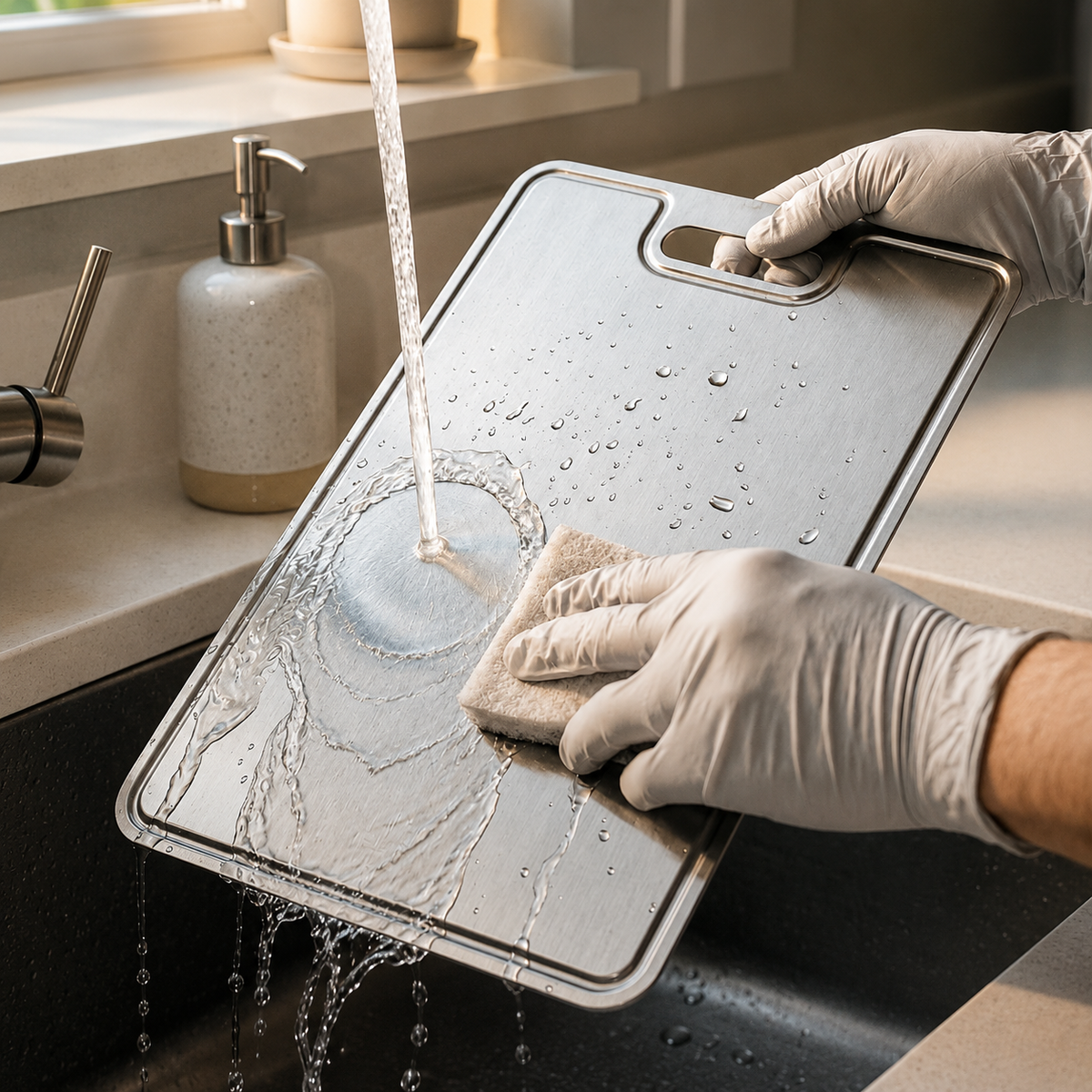VEYUNA Titanium Cutting Board Set - 4-Piece Non-Porous Food Prep Boards