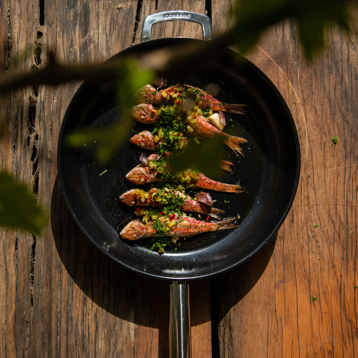 VEYUNA Ceramic Fry Pan Set - 4-Piece Stainless Steel Nonstick, Food Prep