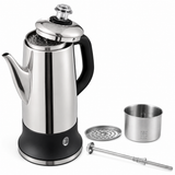 VEYUNA Electric Meal Prep Percolator, Stainless Steel Keep Warm Pot