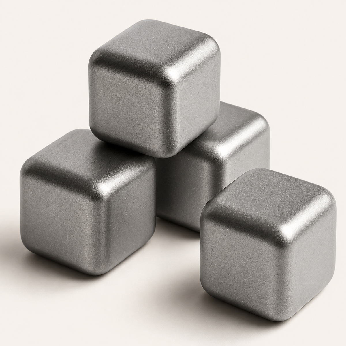 VEYUNA Titanium Ice Cubes - 6-Piece Reusable Chillers for Food & Water Prep