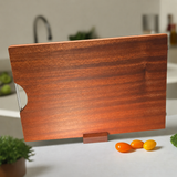 VEYUNA Cutting Board - Ebony Wood 50x35x3cm, Large Food Prep Board