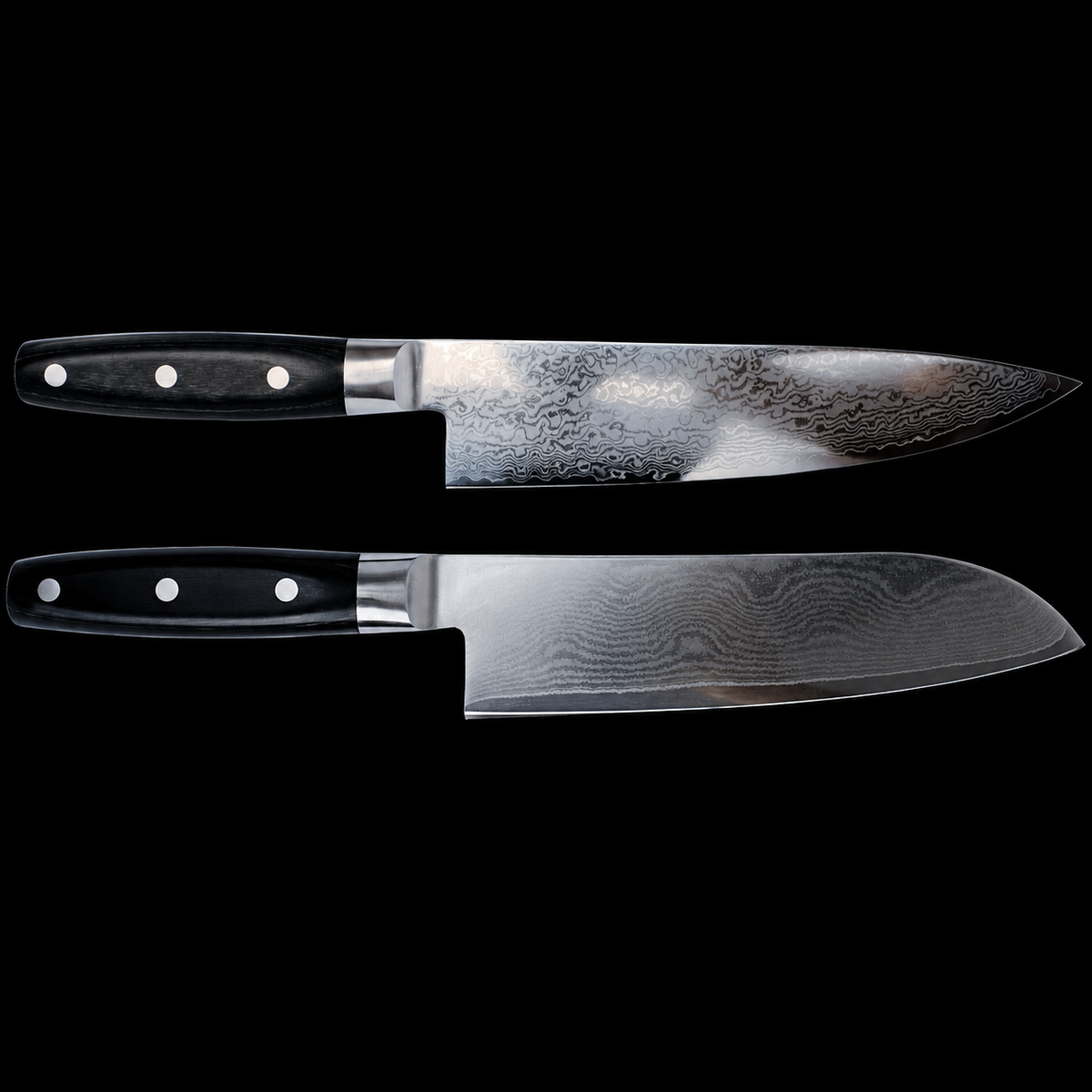 VEYUNA 2-Piece VG10 Damascus Knife Set - Japanese Steel Food Prep Knives