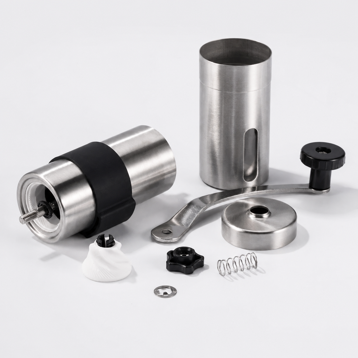 VEYUNA Treat Grinder, Manual Stainless Steel Hand Mill for Food & Supplement Prep