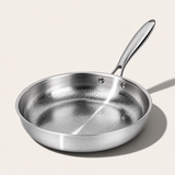 VEYUNA Titanium Hammered Frying Pan - Durable Food Prep Cookware
