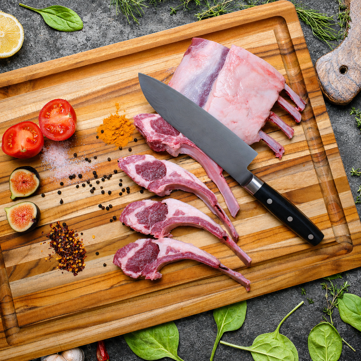 VEYUNA 2-Piece VG10 Damascus Knife Set - Japanese Steel Food Prep Knives