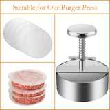 VEYUNA Burger Press – Stainless Steel Food Patty Maker with Spring-Loaded Handle