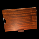 VEYUNA Cutting Board Duo Set - Whole Ebony Wood, Large Food Prep Boards