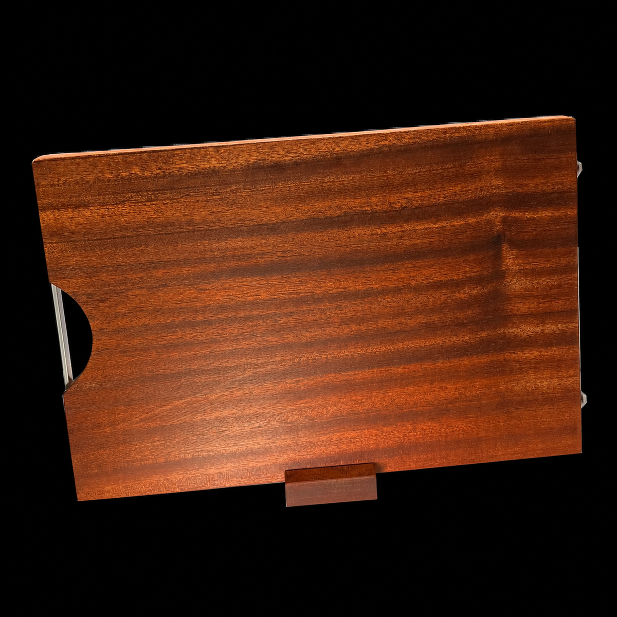 VEYUNA Cutting Board Duo Set - Whole Ebony Wood, Large Food Prep Boards