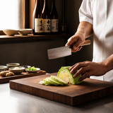 VEYUNA 170mm Nakiri Knife - Gingami No.3 3-Layer Steel Food Prep