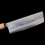 VEYUNA 170mm Nakiri Knife - Gingami No.3 3-Layer Steel Food Prep
