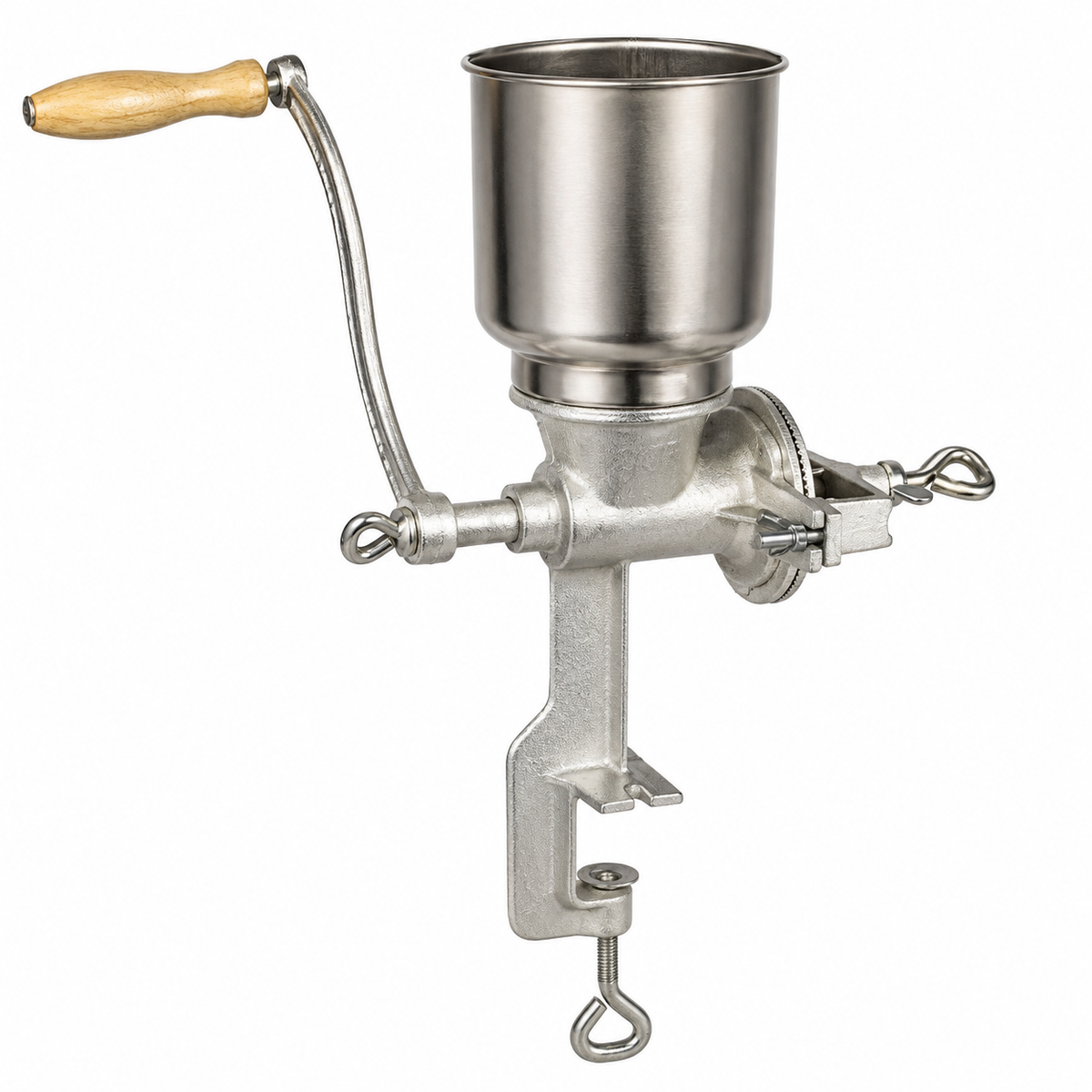 VEYUNA Grain Grinder, Manual Corn & Wheat Mill for Homemade Food Prep