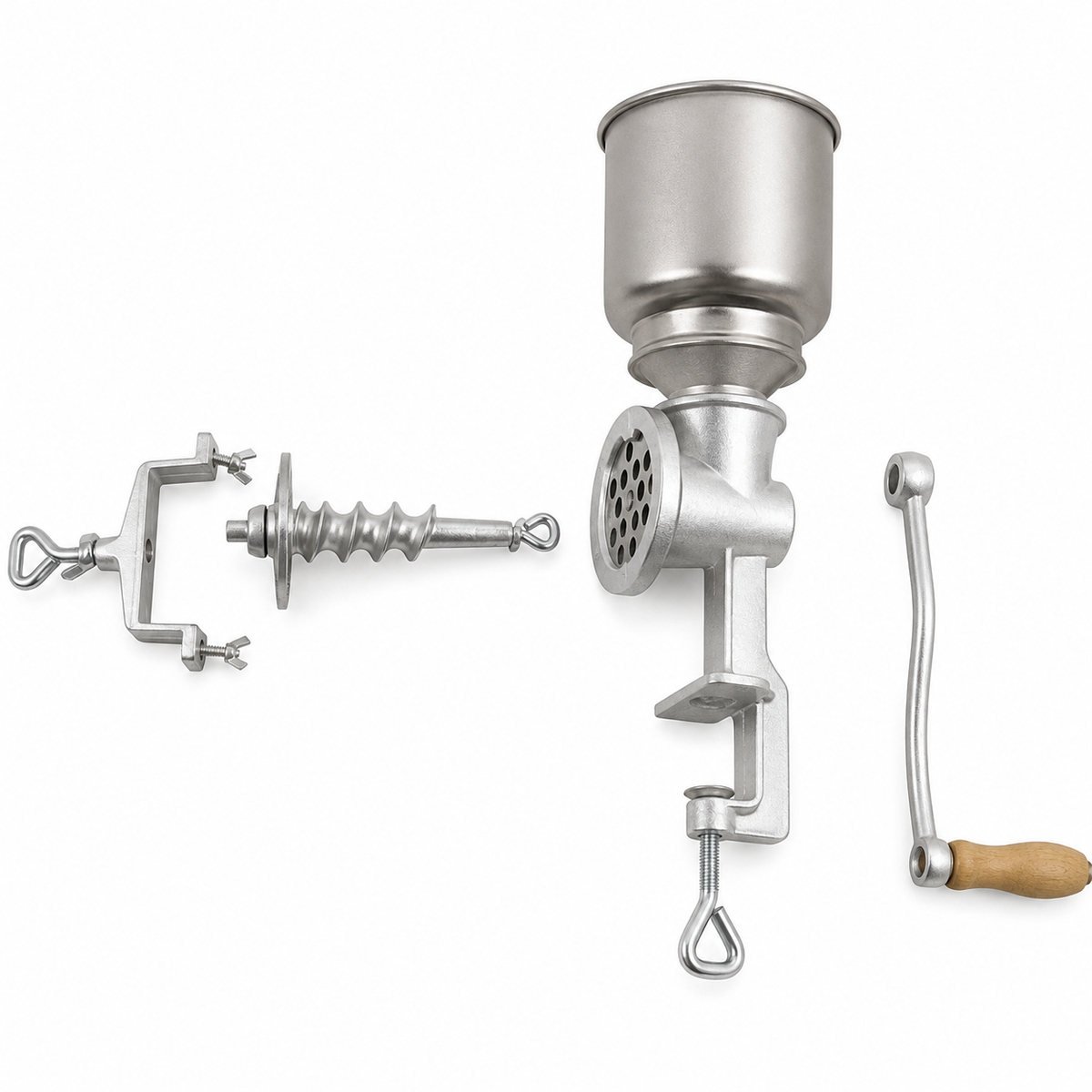 VEYUNA Grain Grinder, Manual Corn & Wheat Mill for Homemade Food Prep