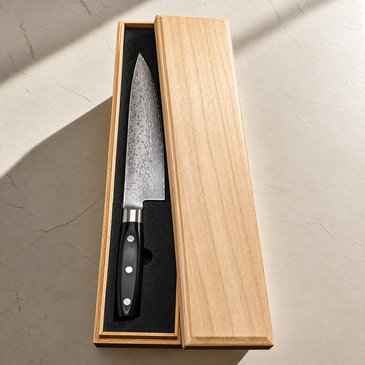 VEYUNA Gyuto Chef Knife 200mm - 69-Layer VG10 Damascus Steel Food Prep