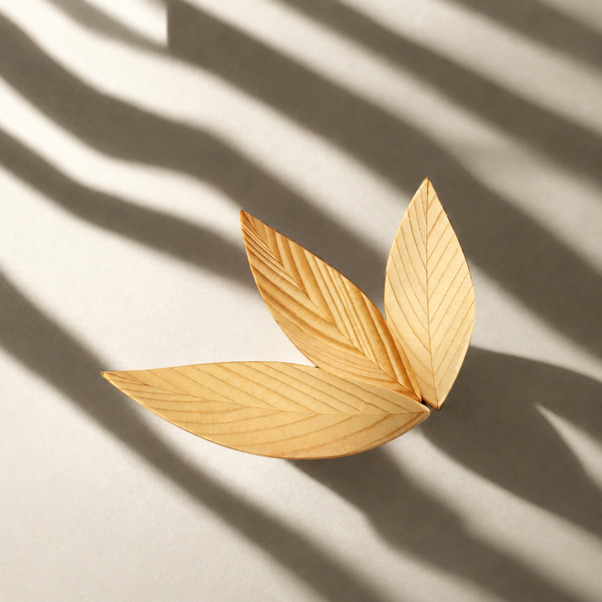 VEYUNA Chopstick Rests - Eco-Friendly Wooden Leaf Holders for Food Prep