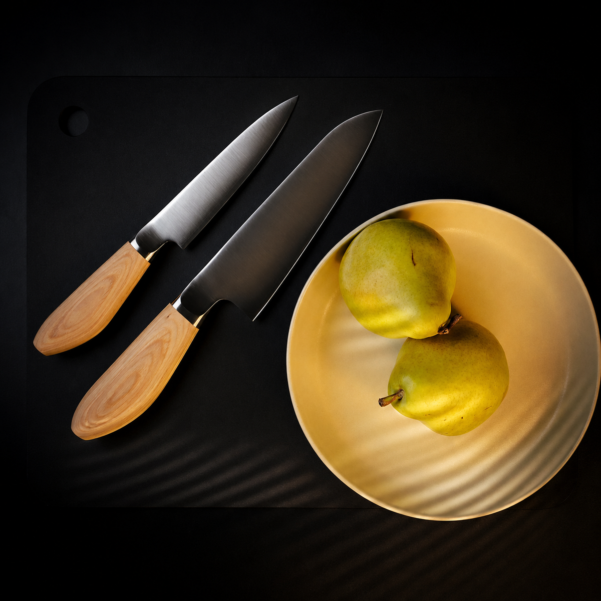 VEYUNA 165mm Santoku Knife - MV Stainless Steel Wood Handle Food Prep