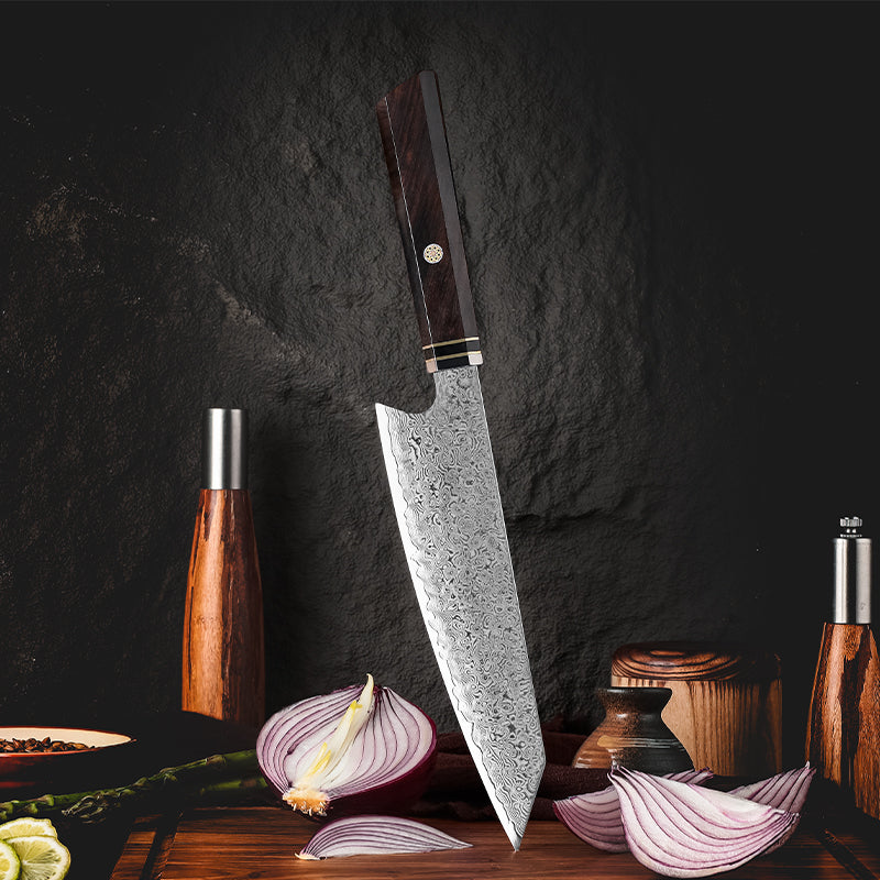 VEYUNA Kiritsuke Knife – 8.2-Inch Japanese Food Prep Knife for Meat, Fish & Vegetables