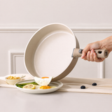 VEYUNA Ceramic Cookware Set 17-Piece, Nonstick, Detachable Handle, Meal Prep