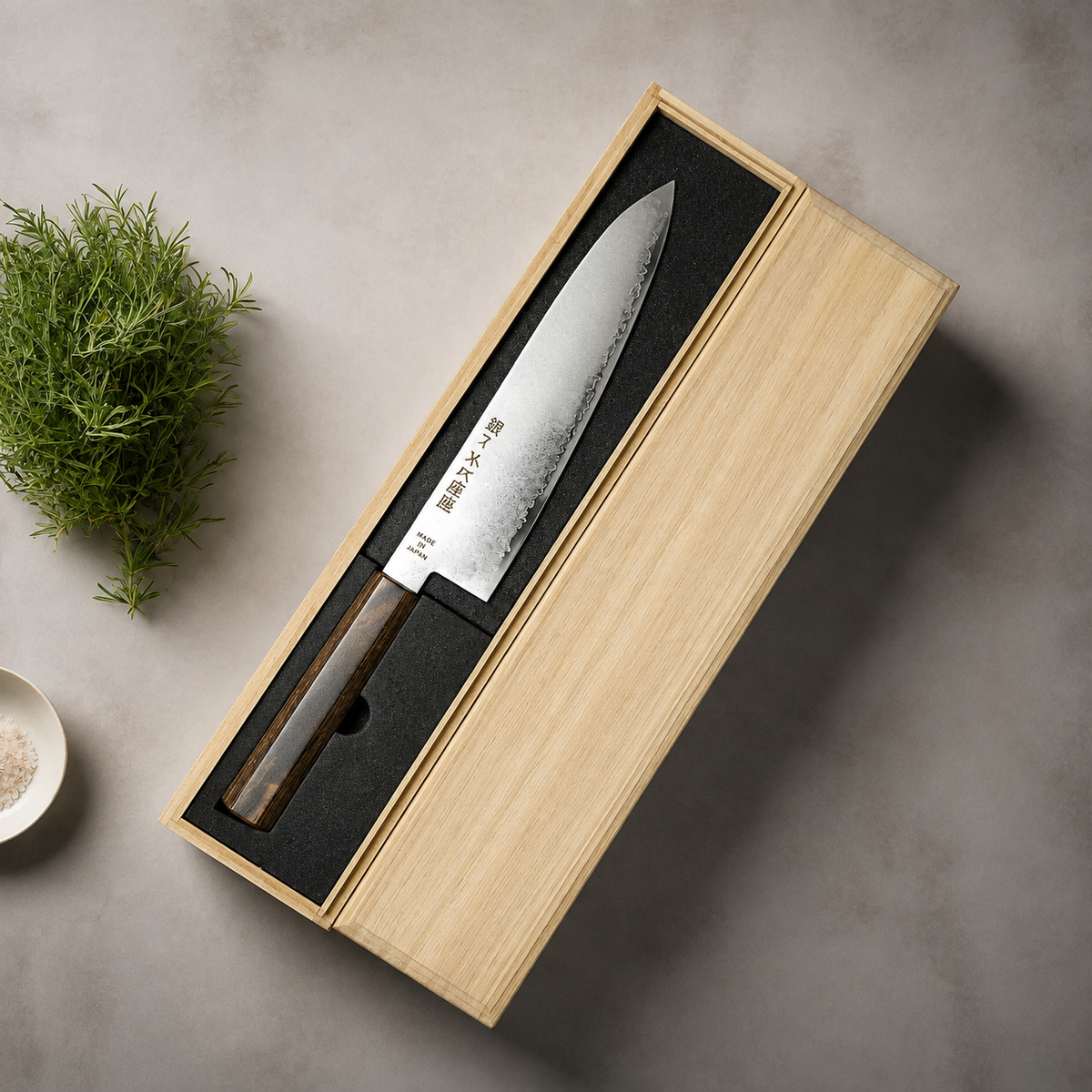 VEYUNA 210mm Gyuto Knife - VG10 Damascus Steel Food Prep Knife