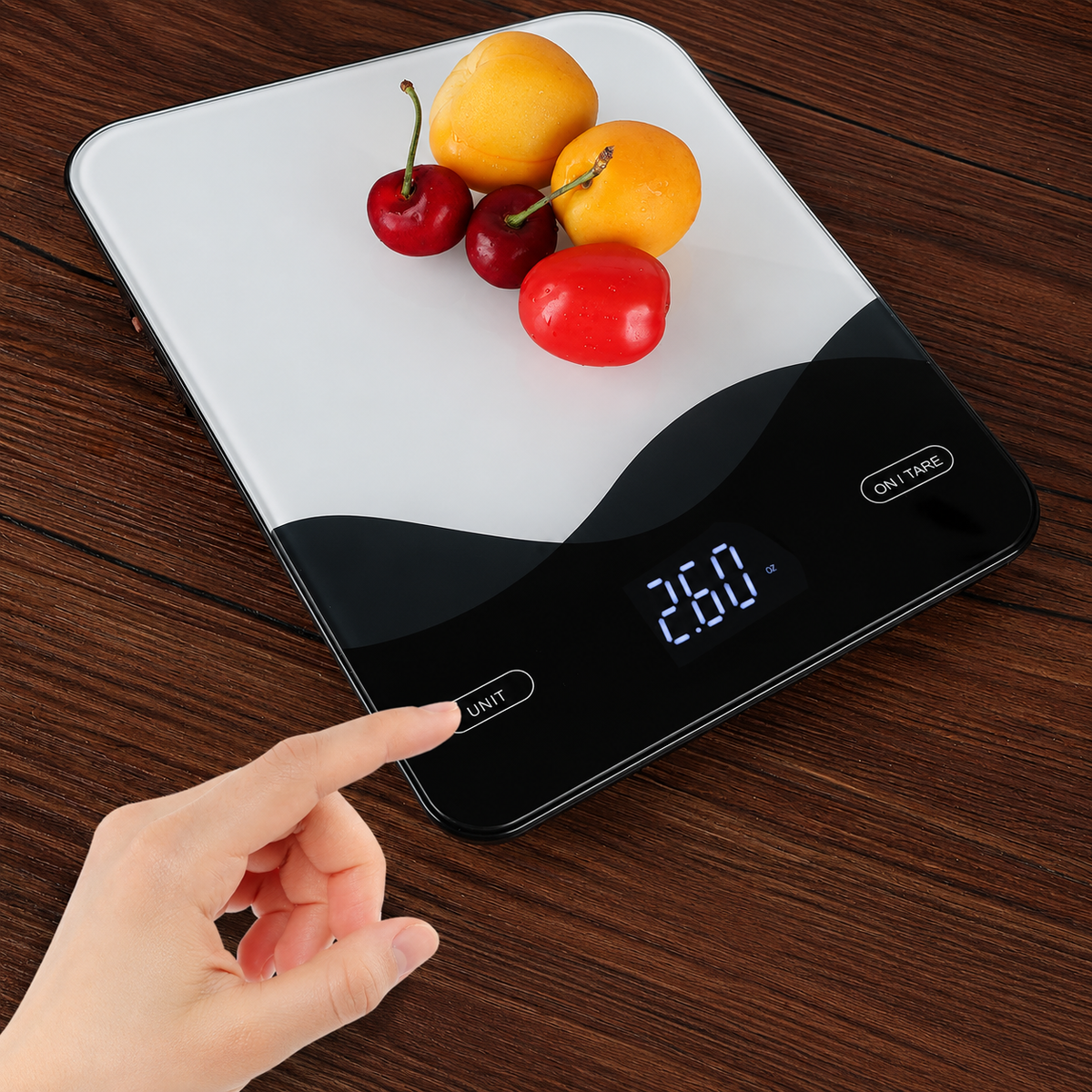 VEYUNA Digital Food Scale – 22 lb USB-C Rechargeable, 1g Precision