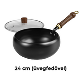 VEYUNA Cast Iron Cookware – Uncoated Cooking Pot for Homemade Meals