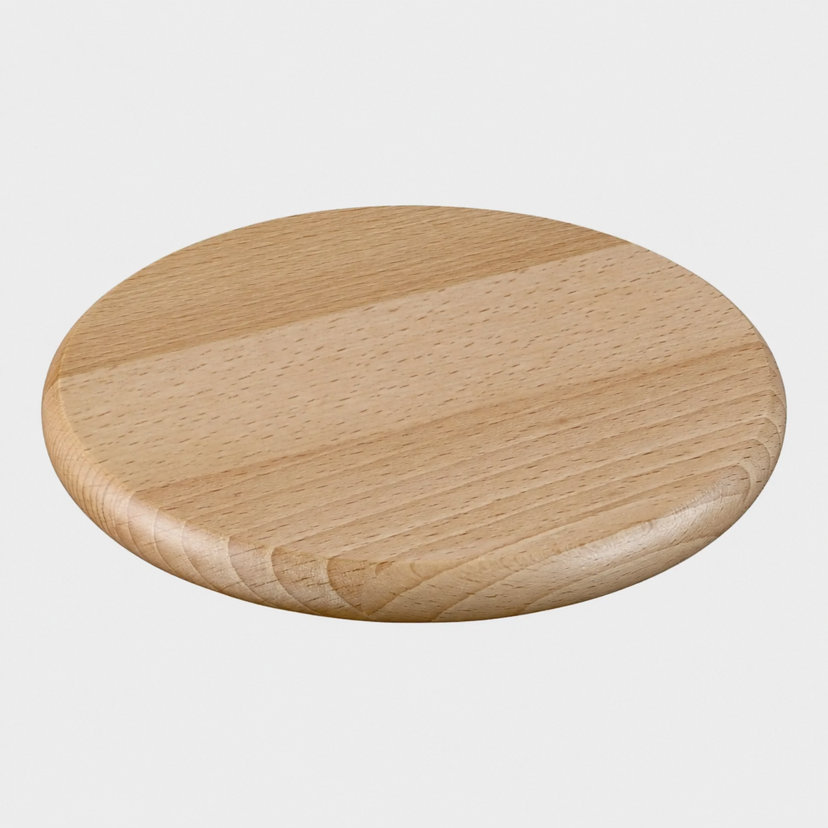 VEYUNA Magnetic Beech Trivet 16cm - Round Heat-Safe Food Prep Pot Stand
