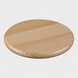 VEYUNA Magnetic Beech Trivet 16cm - Round Heat-Safe Food Prep Pot Stand