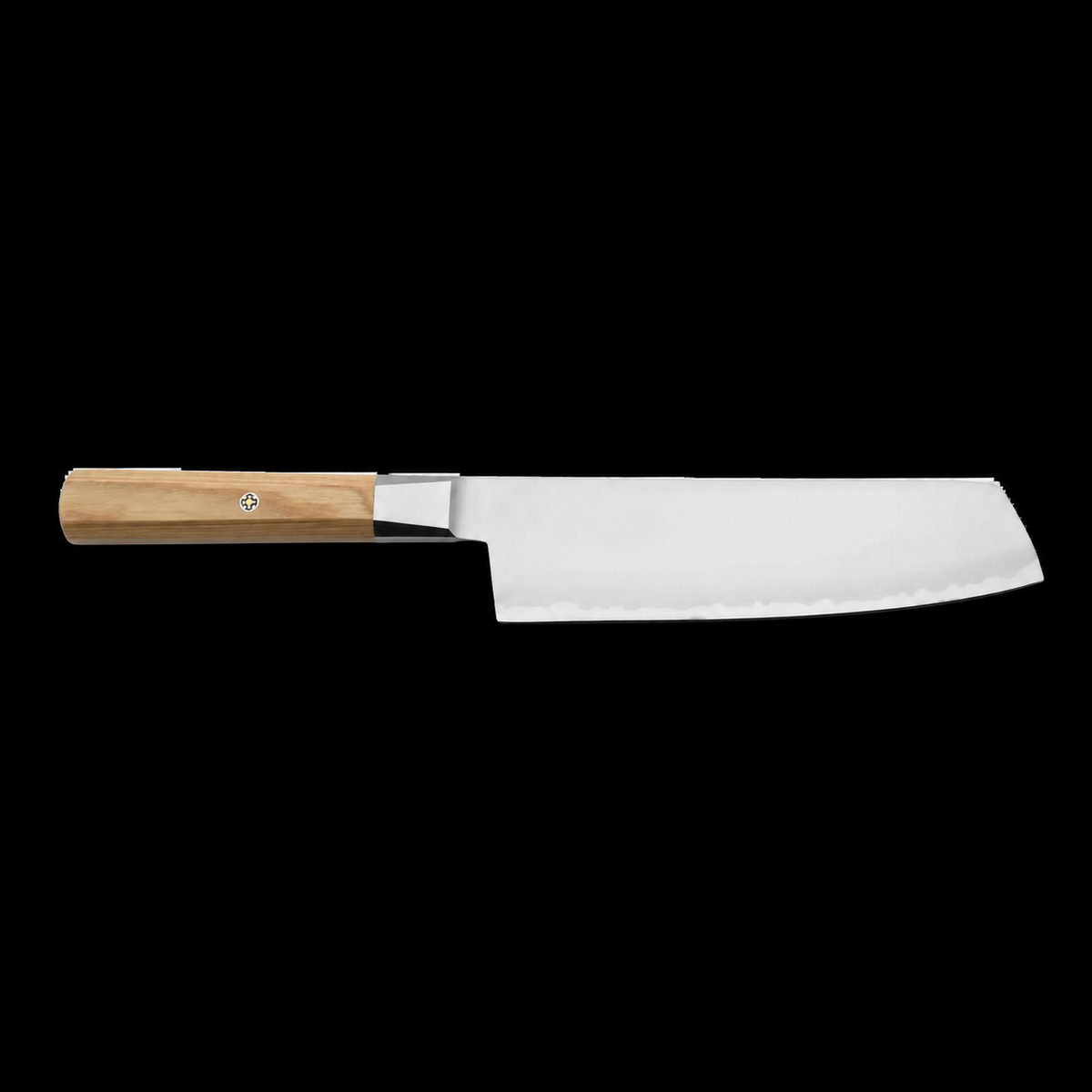 VEYUNA 6.5-Inch Nakiri Knife - Japanese Steel, Beige Handle for Food Prep