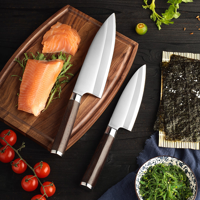 VEYUNA Sashimi Knife Set – 2-Piece Japanese Steel Food Fish Prep Knives