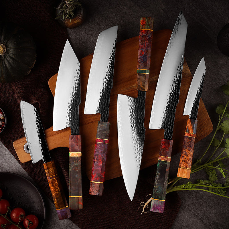 VEYUNA 6-Piece Knife Set – Premium Food Prep Knives for Meat, Fish & Vegetables