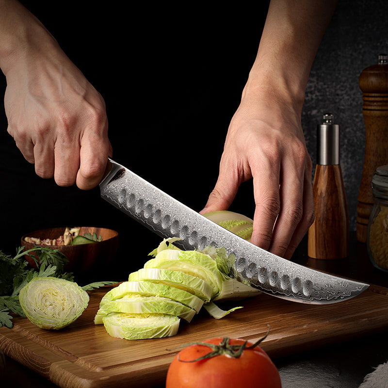 VEYUNA Damascus Knife Set – 11-Piece High-Carbon Steel Food Prep Knives & Gift Set