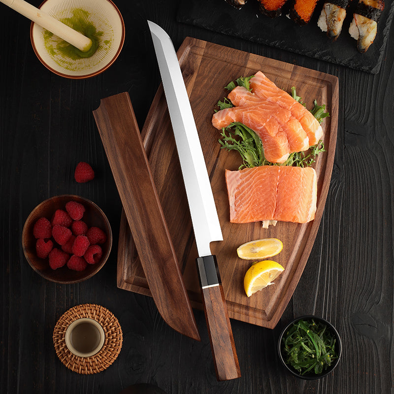 VEYUNA Sashimi Knife – 10.7-Inch Japanese Steel Food Fish Slicing Knife