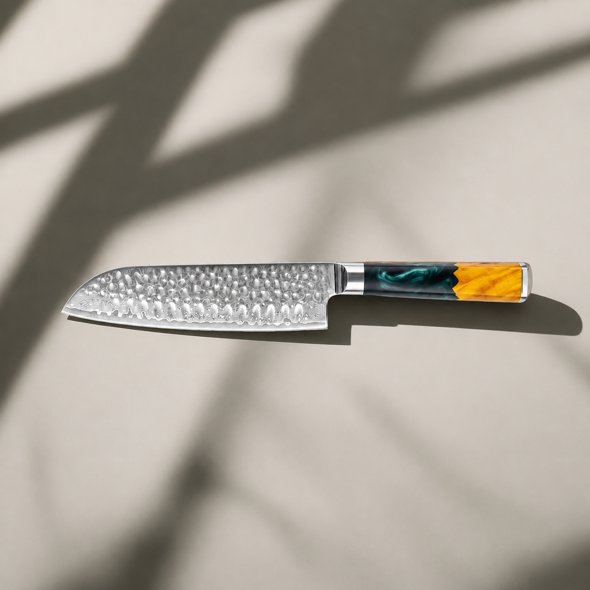 VEYUNA 7-Inch Santoku Knife - 67-Layer VG10 Damascus Steel Food Prep