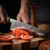 VEYUNA Chef Knife – 8" Damascus Steel Food Prep Knife, Razor-Sharp Blade