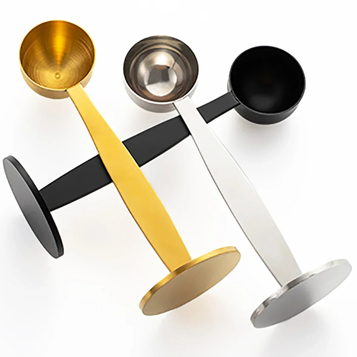 VEYUNA 2-in-1 Coffee Scoop & Tamper, Stainless Steel Tool for Modern Kitchens