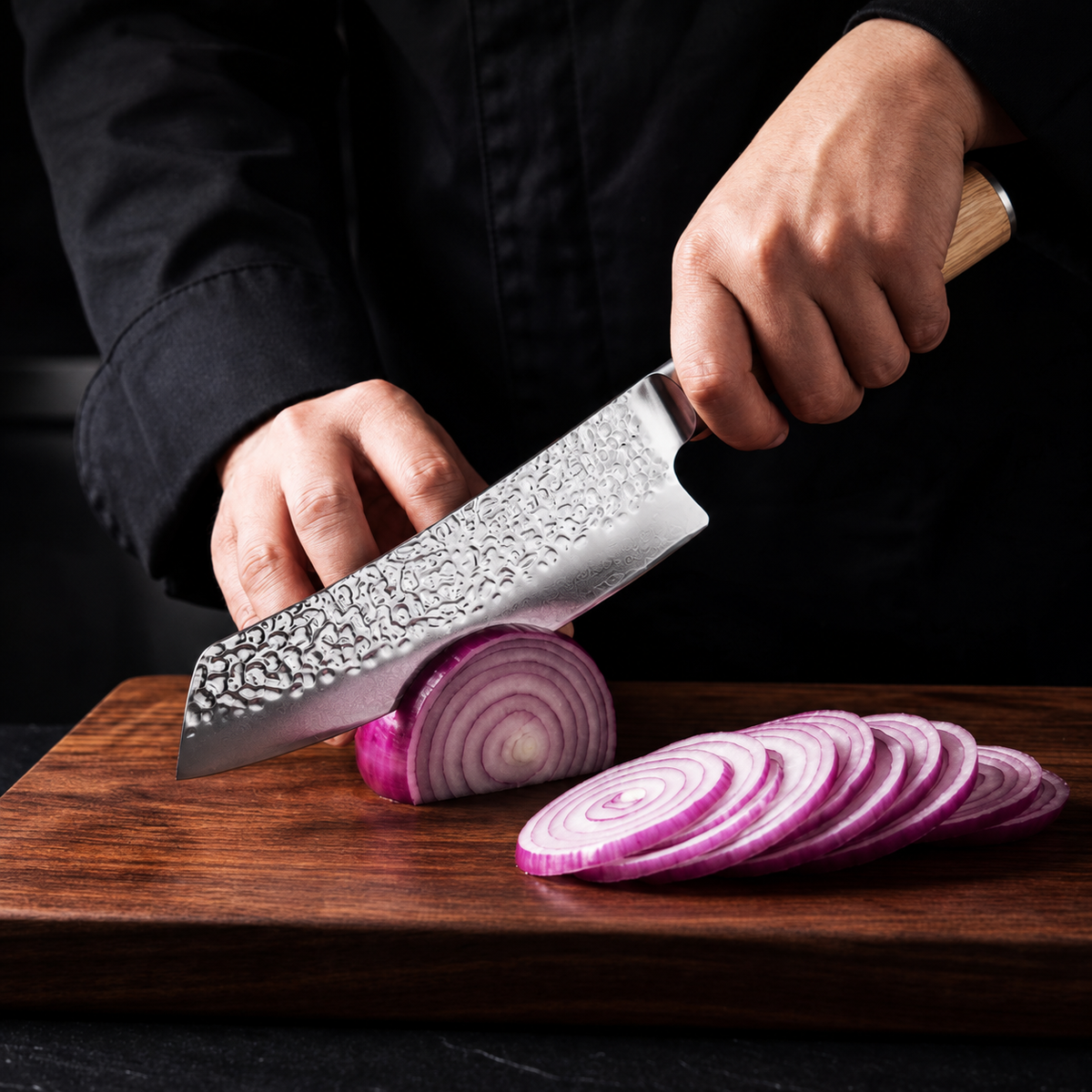 VEYUNA Knife Set 3-Piece – 67-Layer Damascus Steel for Fresh Food Prep