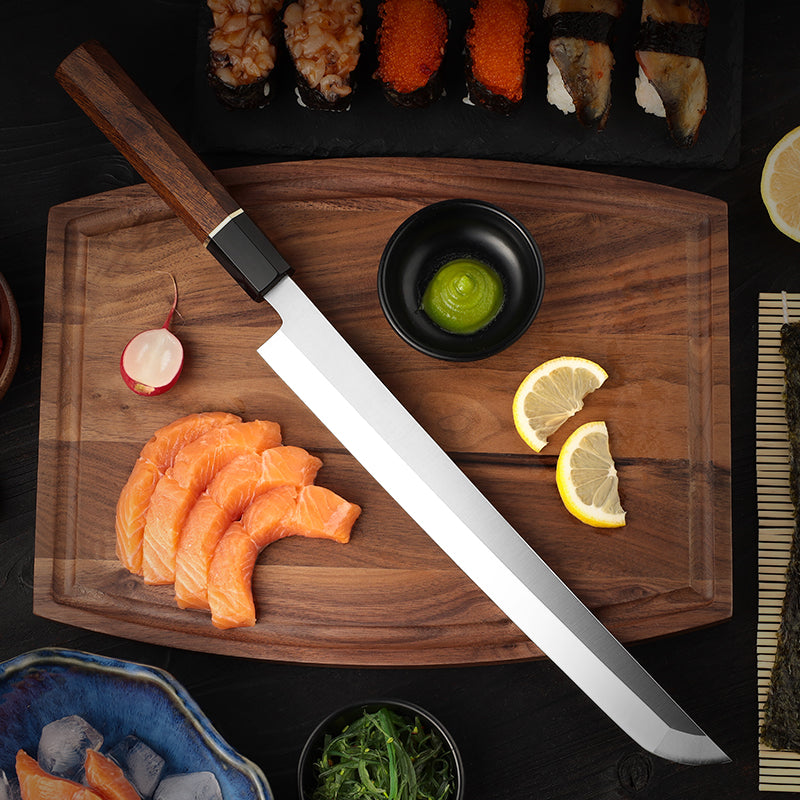 VEYUNA Sashimi Knife – 10.7-Inch Japanese Steel Food Fish Slicing Knife