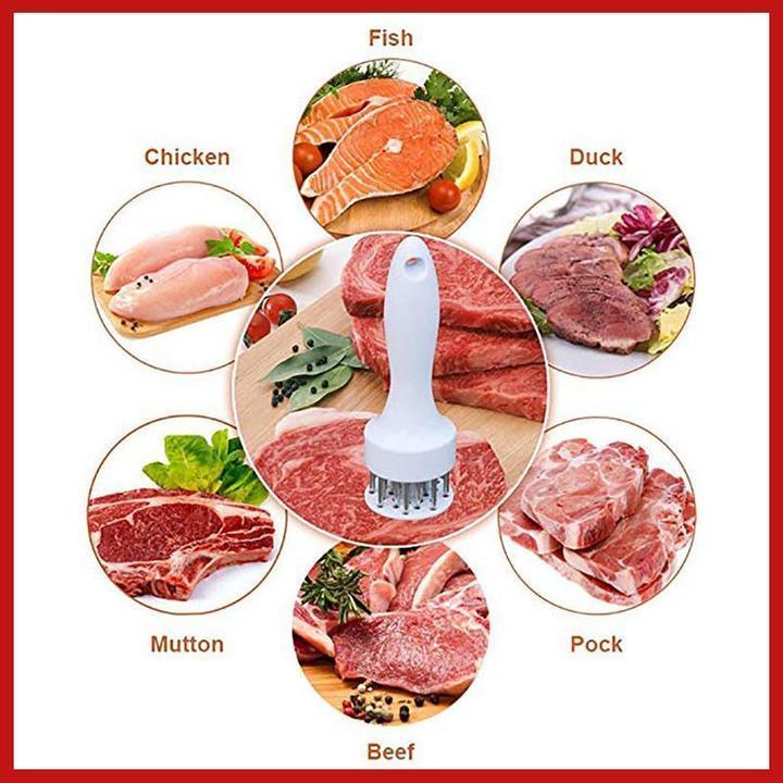 VEYUNA Meat Tenderizer – 304 Stainless Steel Food Prep Tool with Sharp Needles