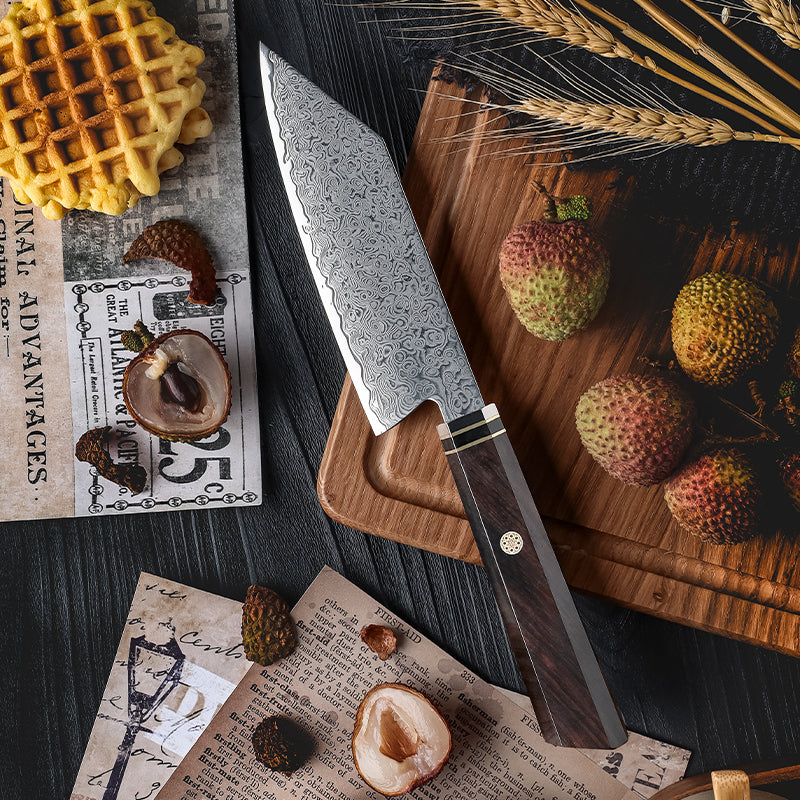 VEYUNA Bunka Knife – 5" Japanese Food Prep Knife, High-Carbon Steel & Ergonomic Handle