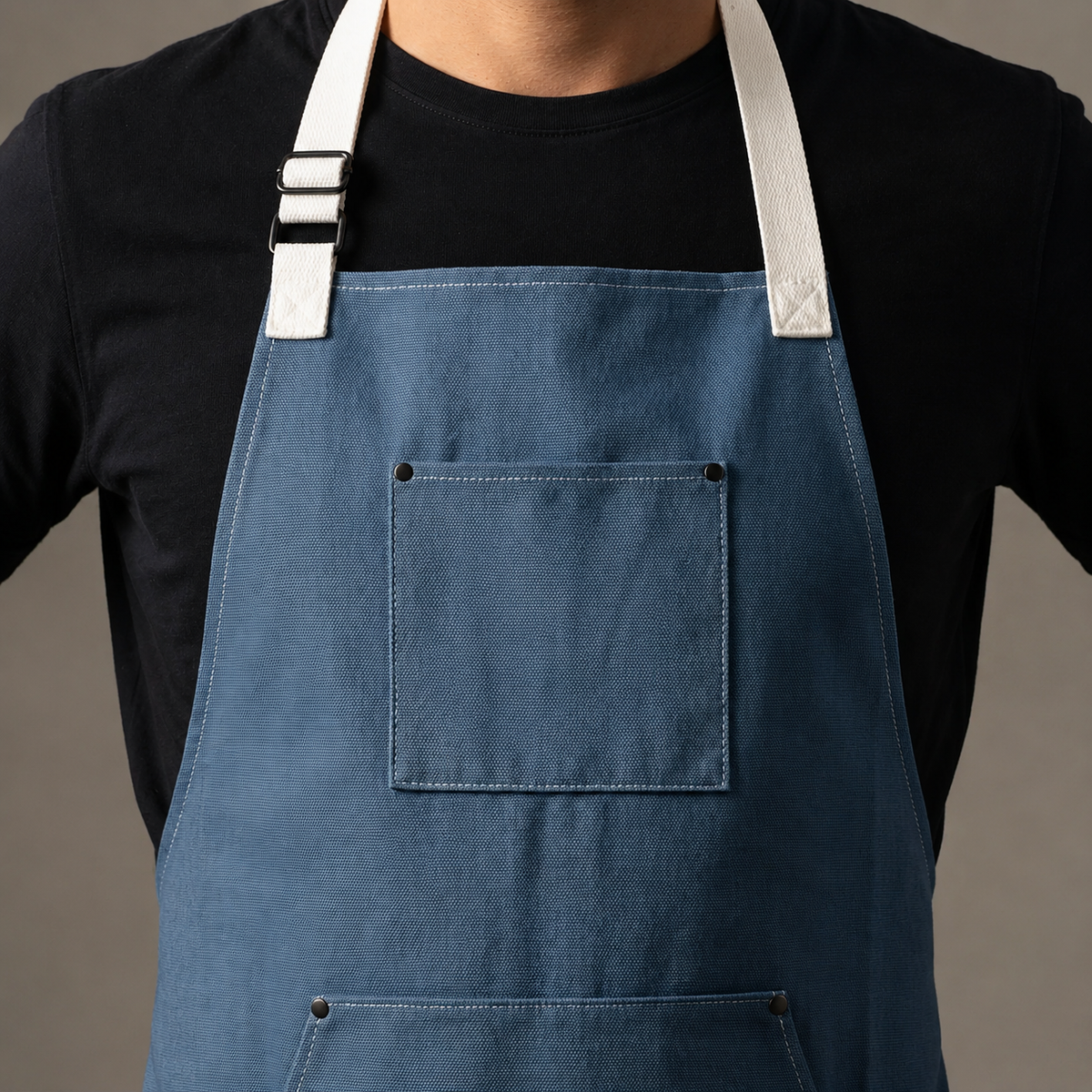 VEYUNA Meal Prep Apron – Azure Blue, Adjustable Straps & Utility Pockets