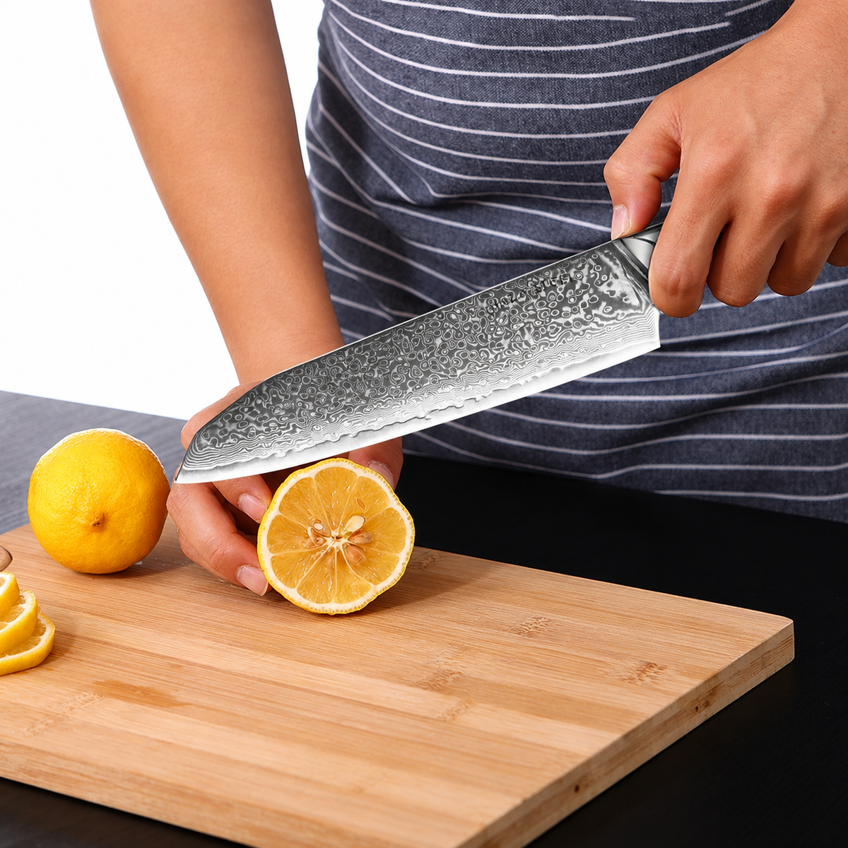 VEYUNA 8-Inch Santoku Knife - 67-Layer VG10 Steel Food Prep Knife