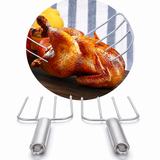 VEYUNA Turkey Lifter Forks, 2-Pack Stainless Steel Roast Carving Tools for Meal Prep