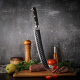 VEYUNA Damascus Knife Set – 11-Piece High-Carbon Steel Food Prep Knives & Gift Set